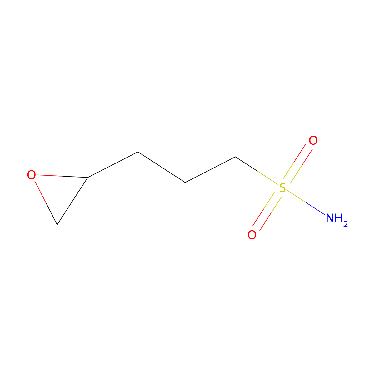 3-(Oxiran-2-yl)propane-1-sulfonamide molecular structure, CAS 2260935-82-6