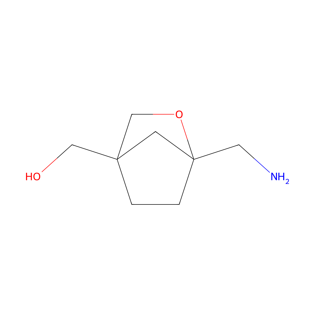 [1-(Aminomethyl)-2-oxabicyclo[2.2.1]heptan-4-yl]methanol molecular structure, CAS 2260936-41-0
