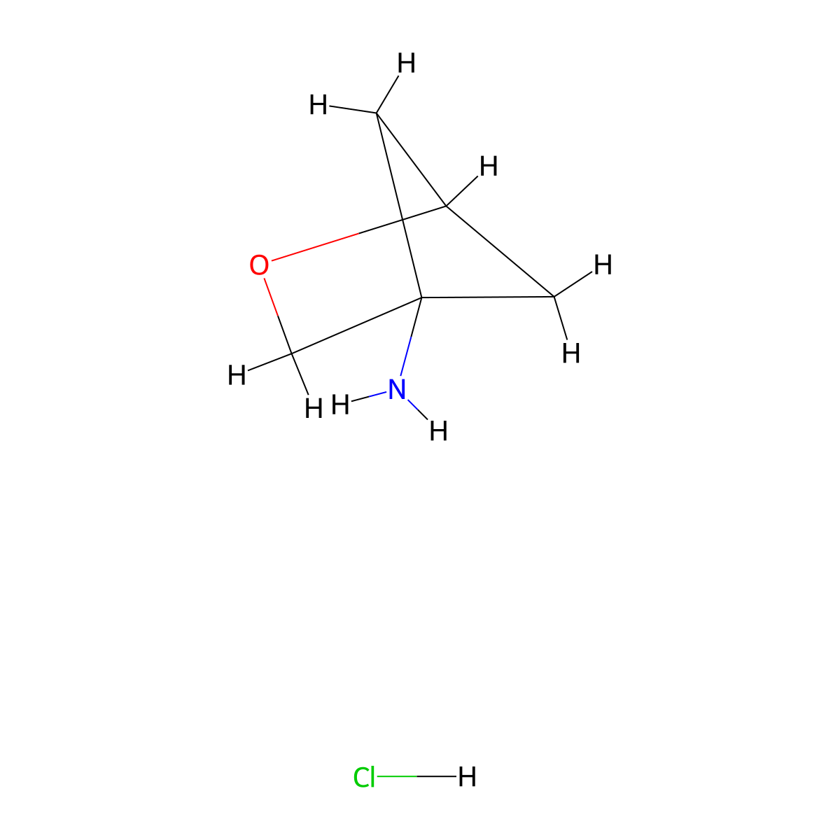 2-Oxabicyclo[2.1.1]hexan-4-amine hydrochloride molecular structure, CAS 2260936-52-3