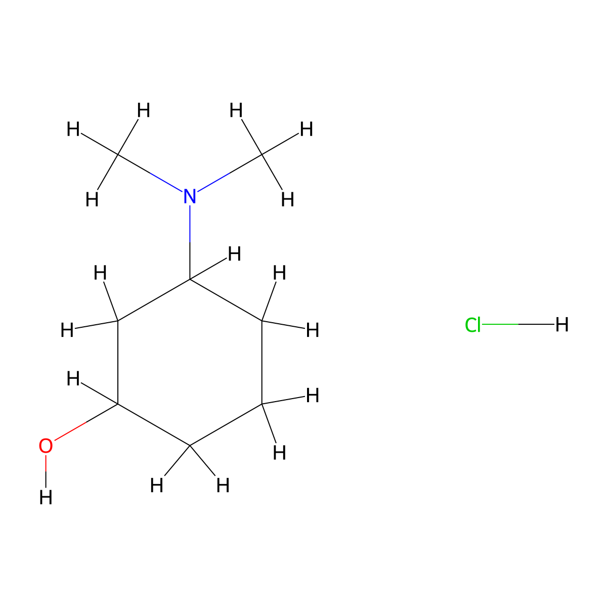 3-(Dimethylamino)cyclohexan-1-ol hydrochloride molecular structure, CAS 2260936-73-8