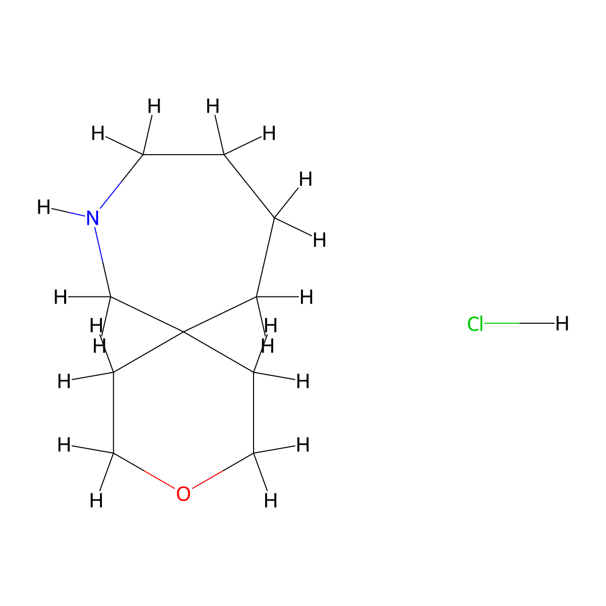 3-Oxa-8-azaspiro[5.6]dodecane hydrochloride molecular structure, CAS 2260936-77-2