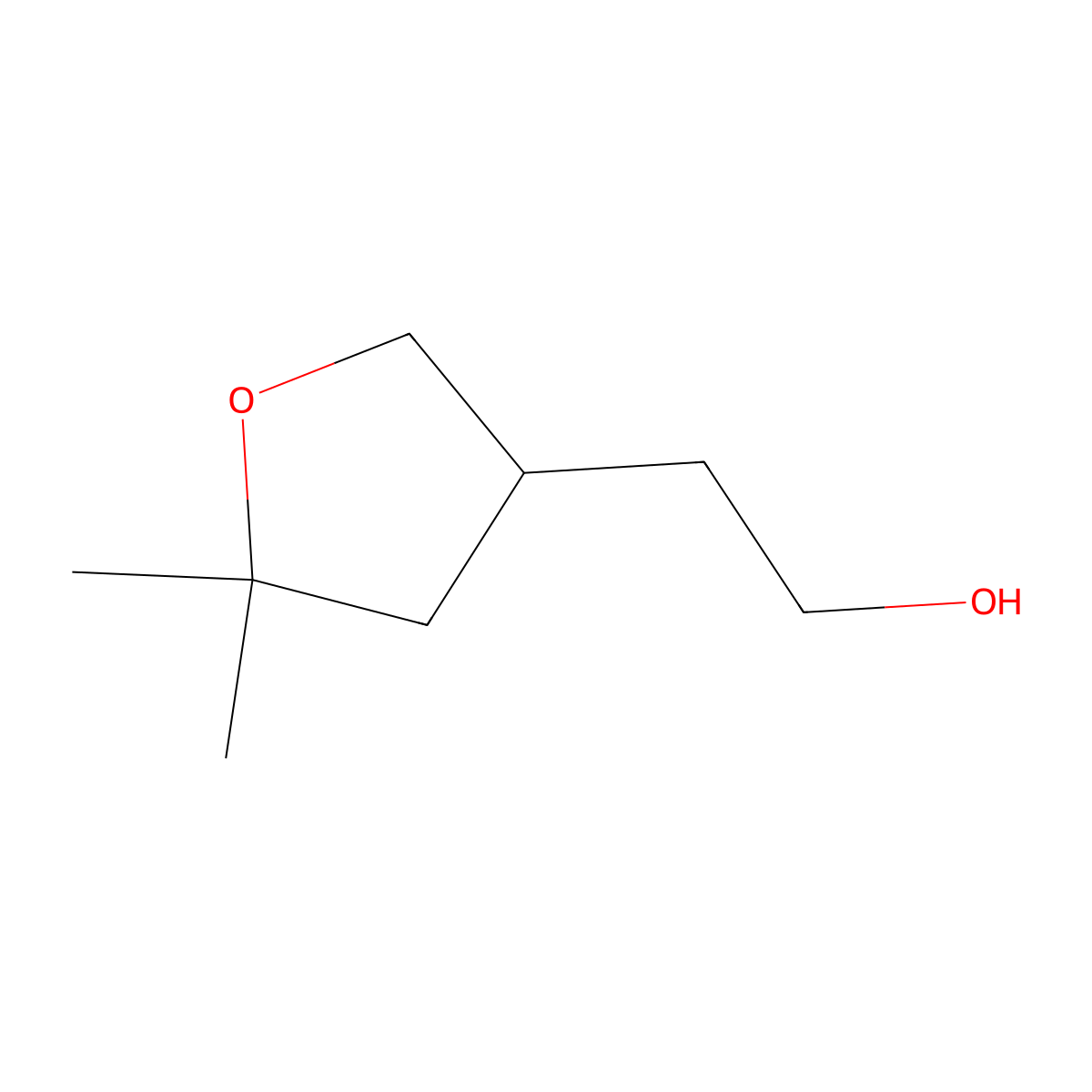 2-(5,5-Dimethyloxolan-3-yl)ethan-1-ol molecular structure, CAS 2260936-91-0