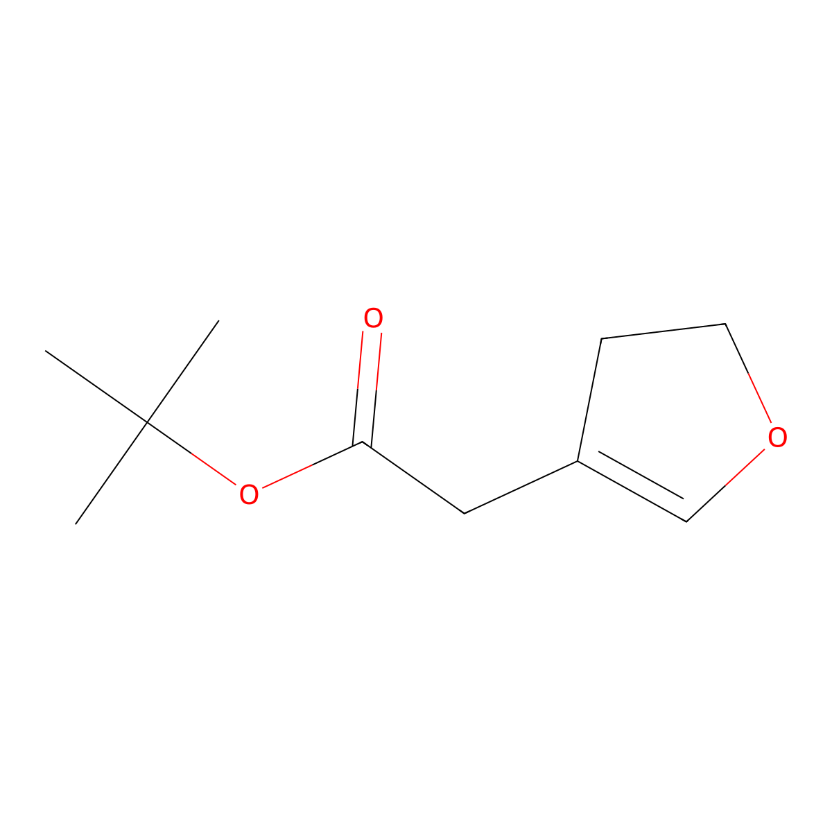 Tert-butyl 2-(4,5-dihydrofuran-3-yl)acetate molecular structure, CAS 2260937-06-0