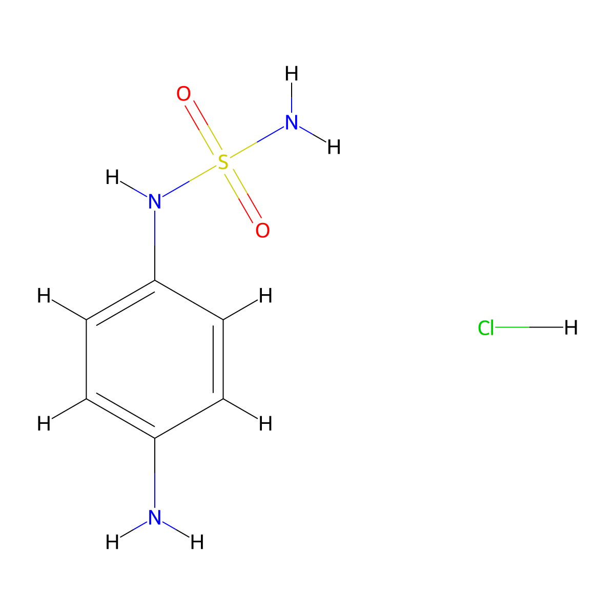 N-(4-Aminophenyl)aminosulfonamide Hydrochloride molecular structure, CAS 2260937-07-1