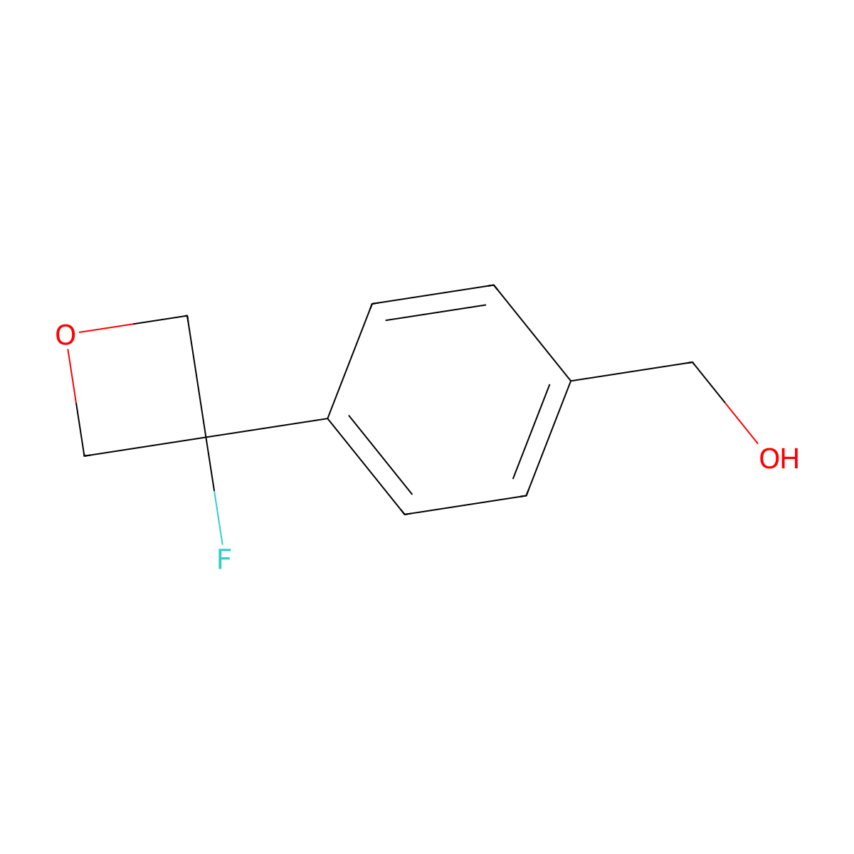 [4-(3-Fluorooxetan-3-yl)phenyl]methanol molecular structure, CAS 2260937-39-9