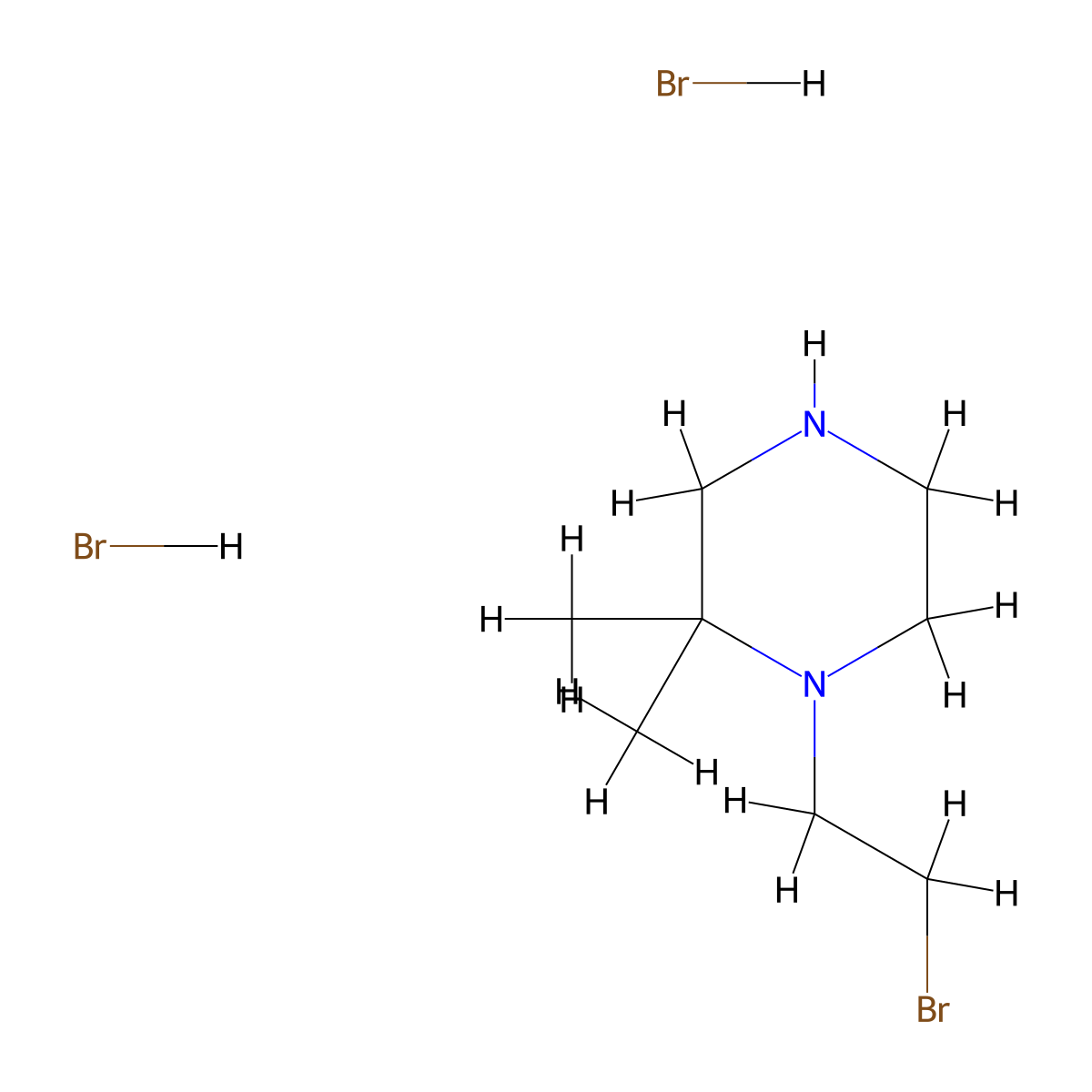 1-(2-Bromoethyl)-2,2-dimethylpiperazine dihydrobromide molecular structure, CAS 2260937-78-6