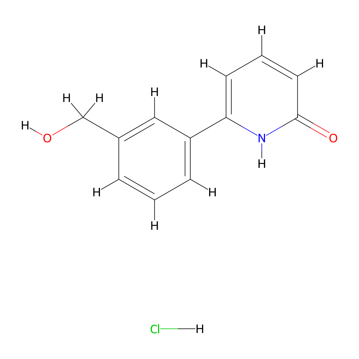6-(3-(Hydroxymethyl)phenyl)pyridin-2-ol hydrochloride molecular structure, CAS 2260937-91-3