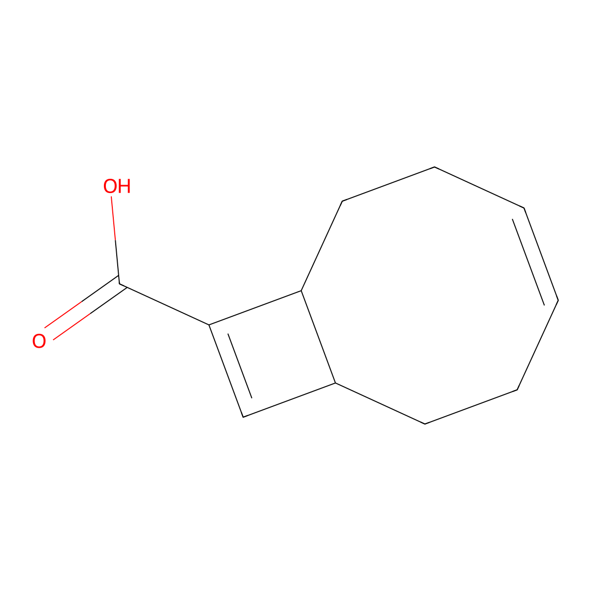 (4Z)-bicyclo[6.2.0]deca-4,9-diene-9-carboxylic acid molecular structure, CAS 2260939-16-8