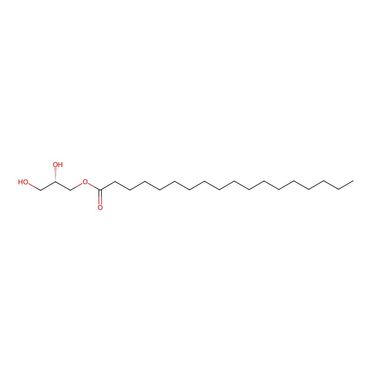 1-Stearoyl-sn-glycerol molecular structure, CAS 22610-61-3