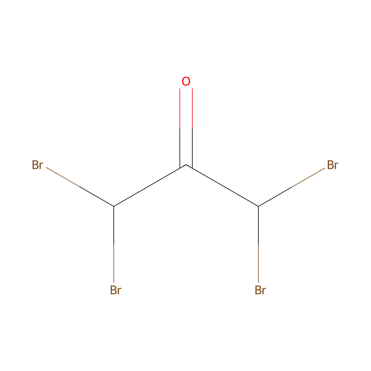 1,1,3,3-Tetrabromoacetone molecular structure, CAS 22612-89-1