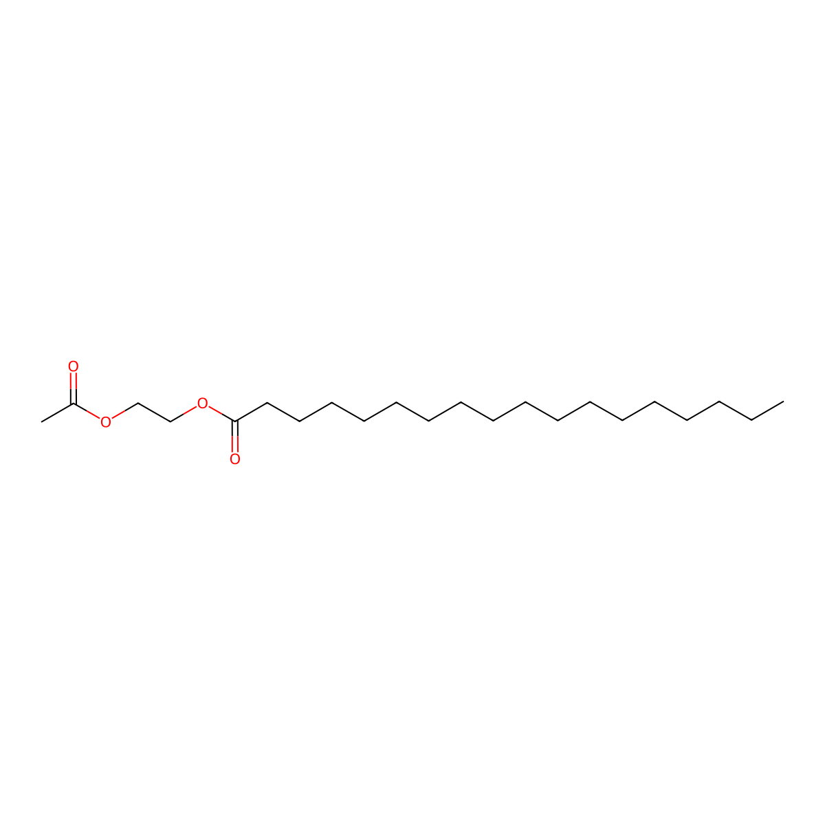 Acetylated glycol stearate molecular structure, CAS 22613-51-0