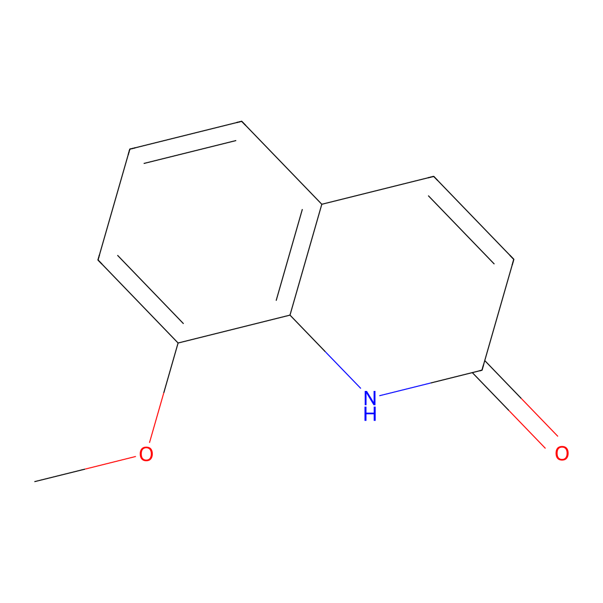 8-Methoxyquinolin-2(1H)-one molecular structure, CAS 22614-69-3