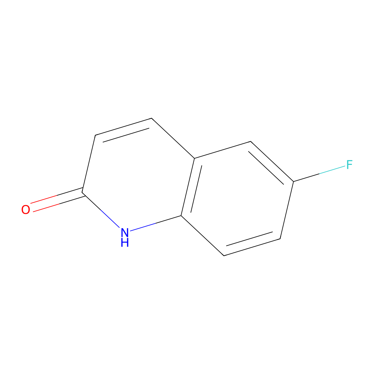 6-Fluoro-1,2-dihydroquinolin-2-one molecular structure, CAS 22614-75-1