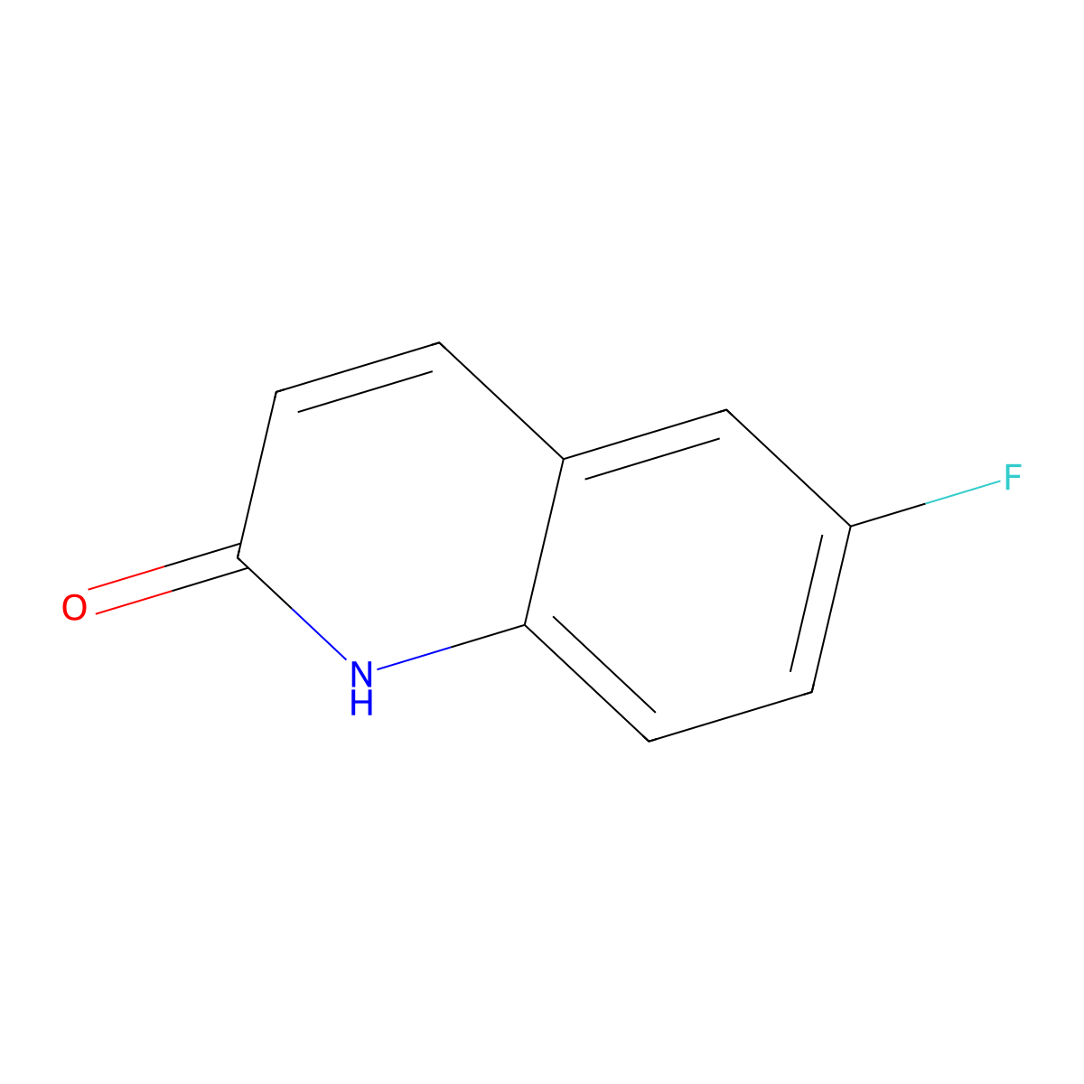 6-Fluoro-1,2-dihydroquinolin-2-one molecular structure, CAS 22614-75-1