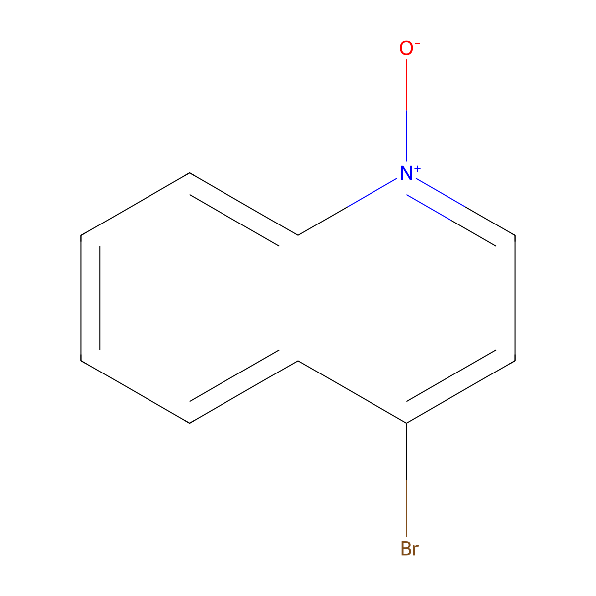 4-Bromoquinoline 1-oxide molecular structure, CAS 22614-98-8