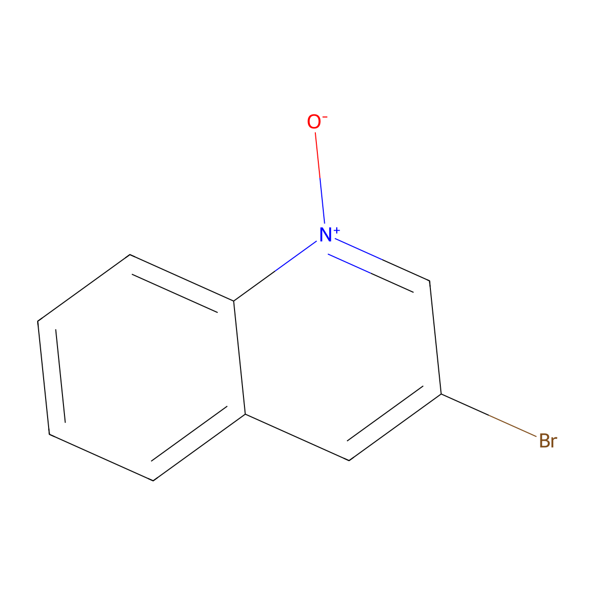 3-Bromoquinoline 1-oxide molecular structure, CAS 22615-00-5