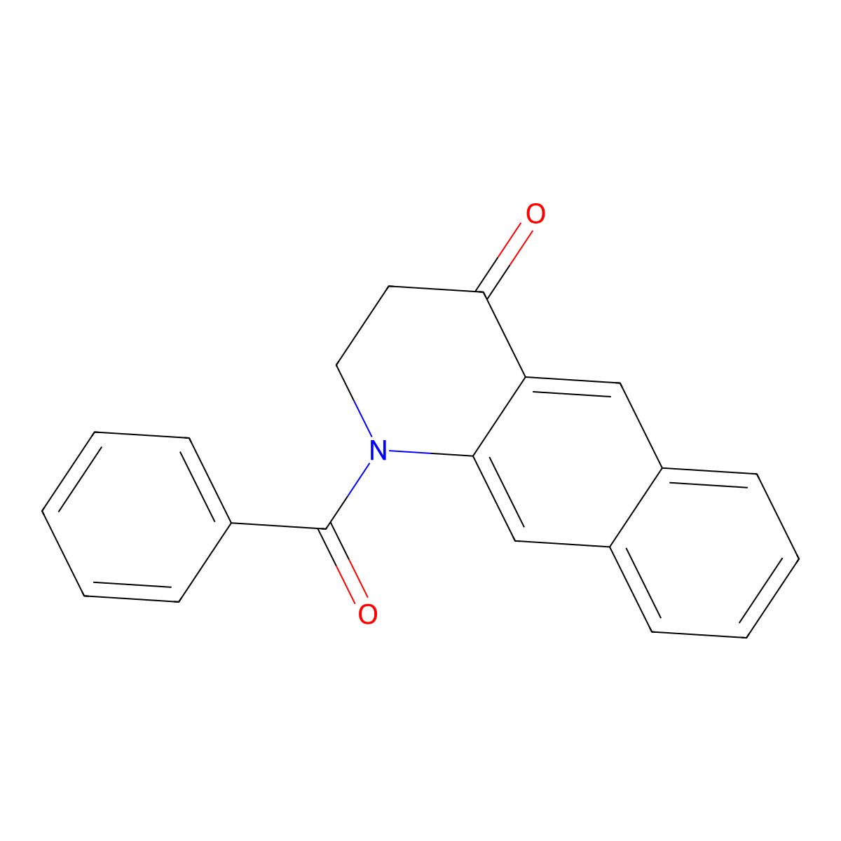 1-Benzoyl-2,3-dihydrobenzo[g]quinolin-4-one molecular structure, CAS 22615-09-4