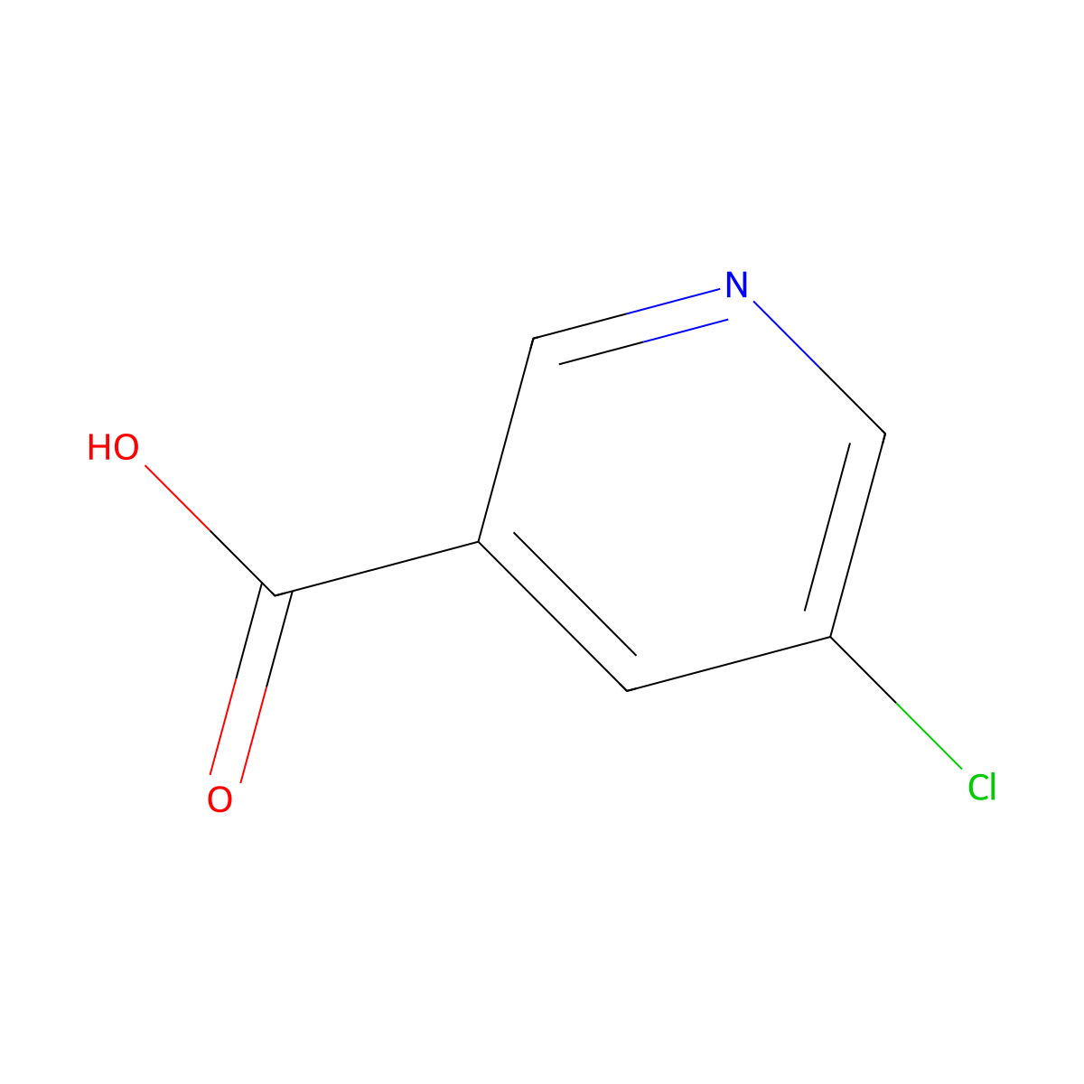5-Chloronicotinic acid molecular structure, CAS 22620-27-5