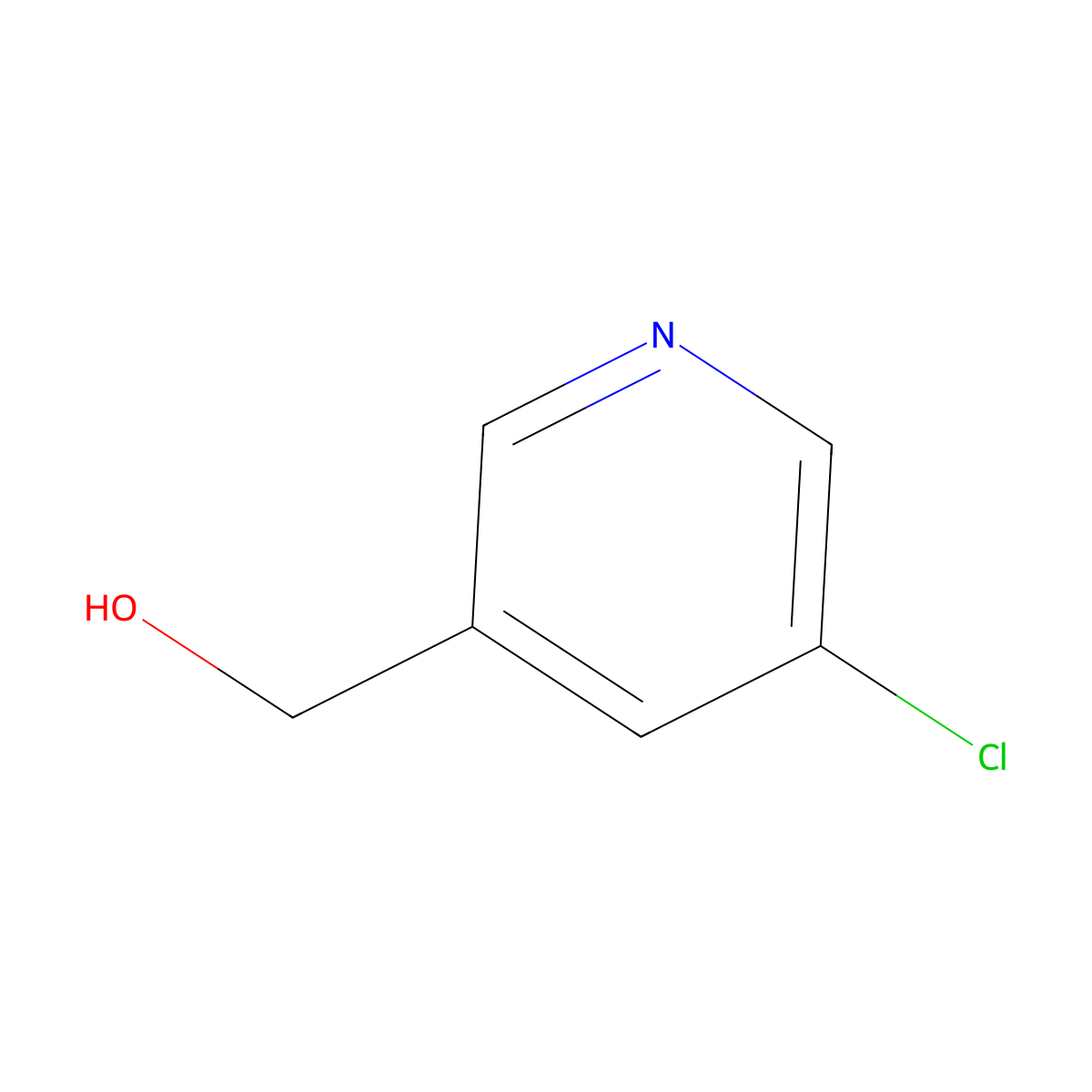 (5-Chloropyridin-3-yl)methanol molecular structure, CAS 22620-34-4