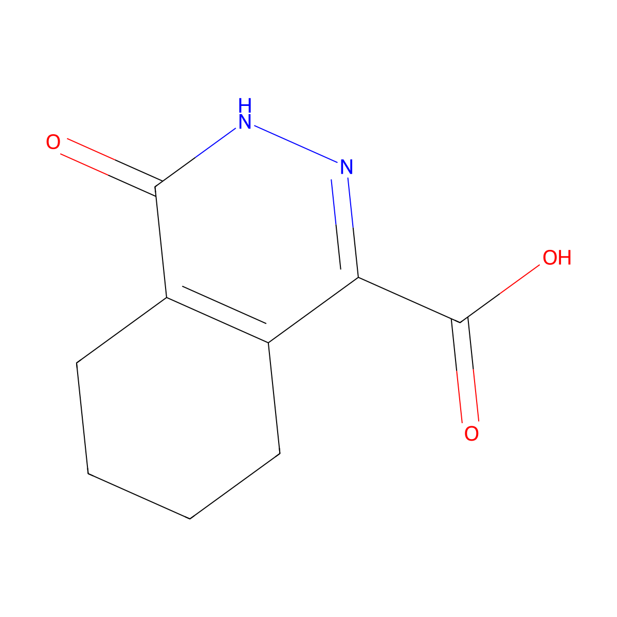 4-Hydroxy-5,6,7,8-tetrahydrophthalazine-1-carboxylic acid molecular structure, CAS 2262405-37-6