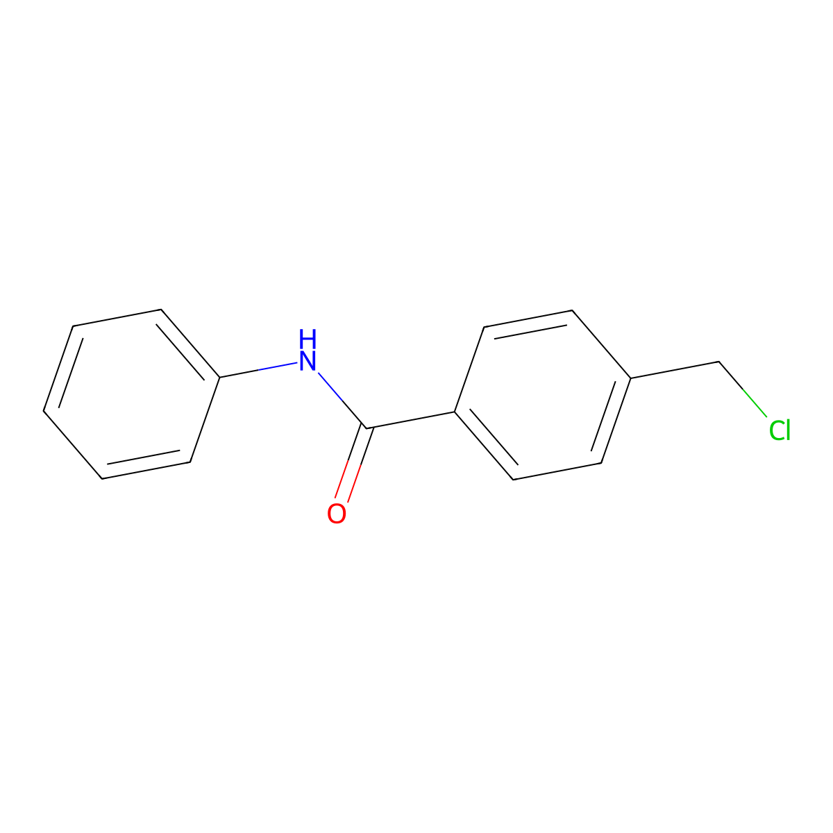4-(chloromethyl)-N-phenylbenzamide molecular structure, CAS 226250-00-6