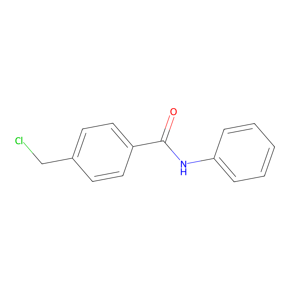 4-(chloromethyl)-N-phenylbenzamide molecular structure, CAS 226250-00-6