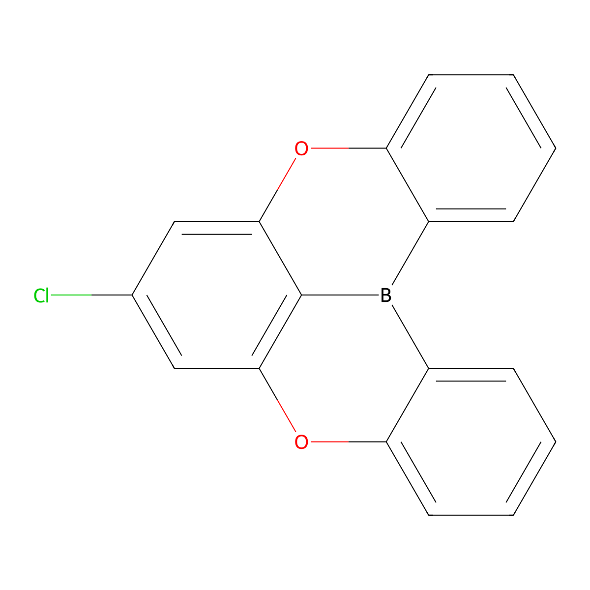 7-Chloro-5,9-dioxa-13B-boranaphtho[3,2,1-DE]anthracene molecular structure, CAS 2262575-00-6