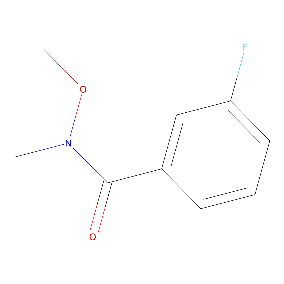 3-Fluoro-N-methoxy-N-methylbenzamide molecular structure, CAS 226260-01-1