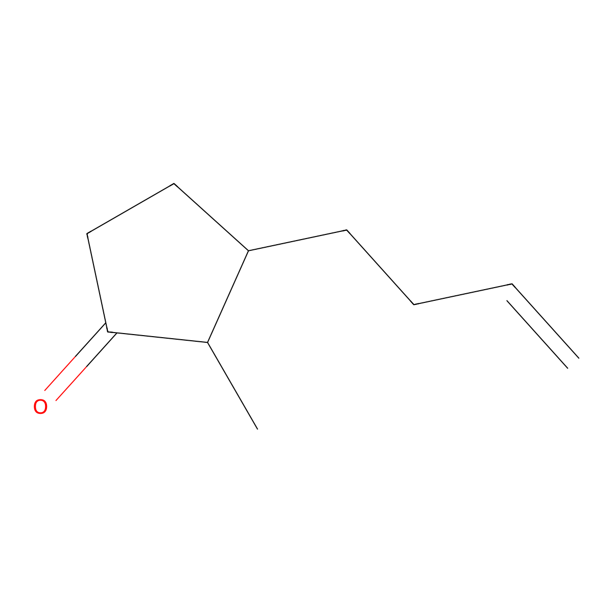 3-(But-3-en-1-yl)-2-methylcyclopentanone molecular structure, CAS 22627-51-6