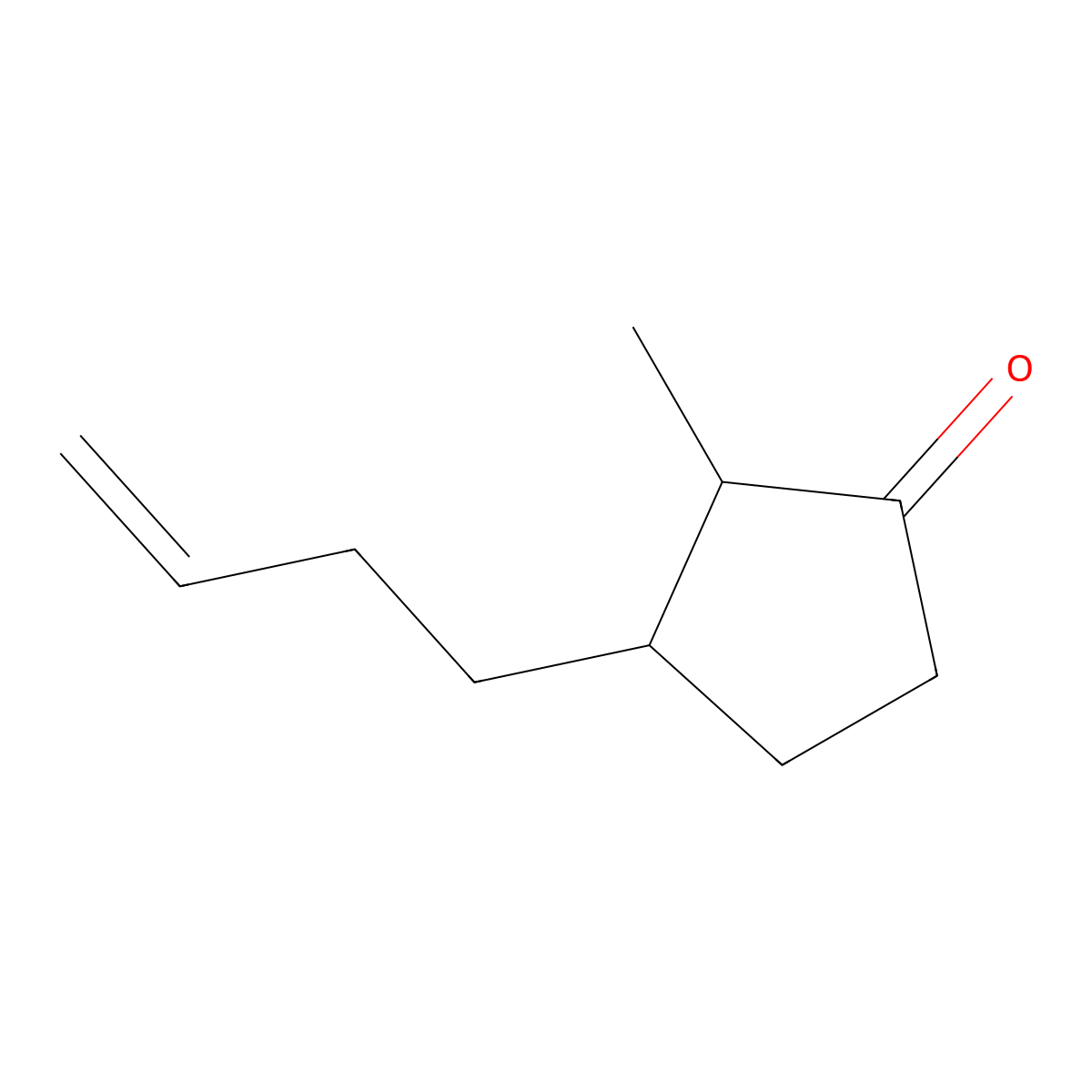3-(But-3-en-1-yl)-2-methylcyclopentanone molecular structure, CAS 22627-51-6