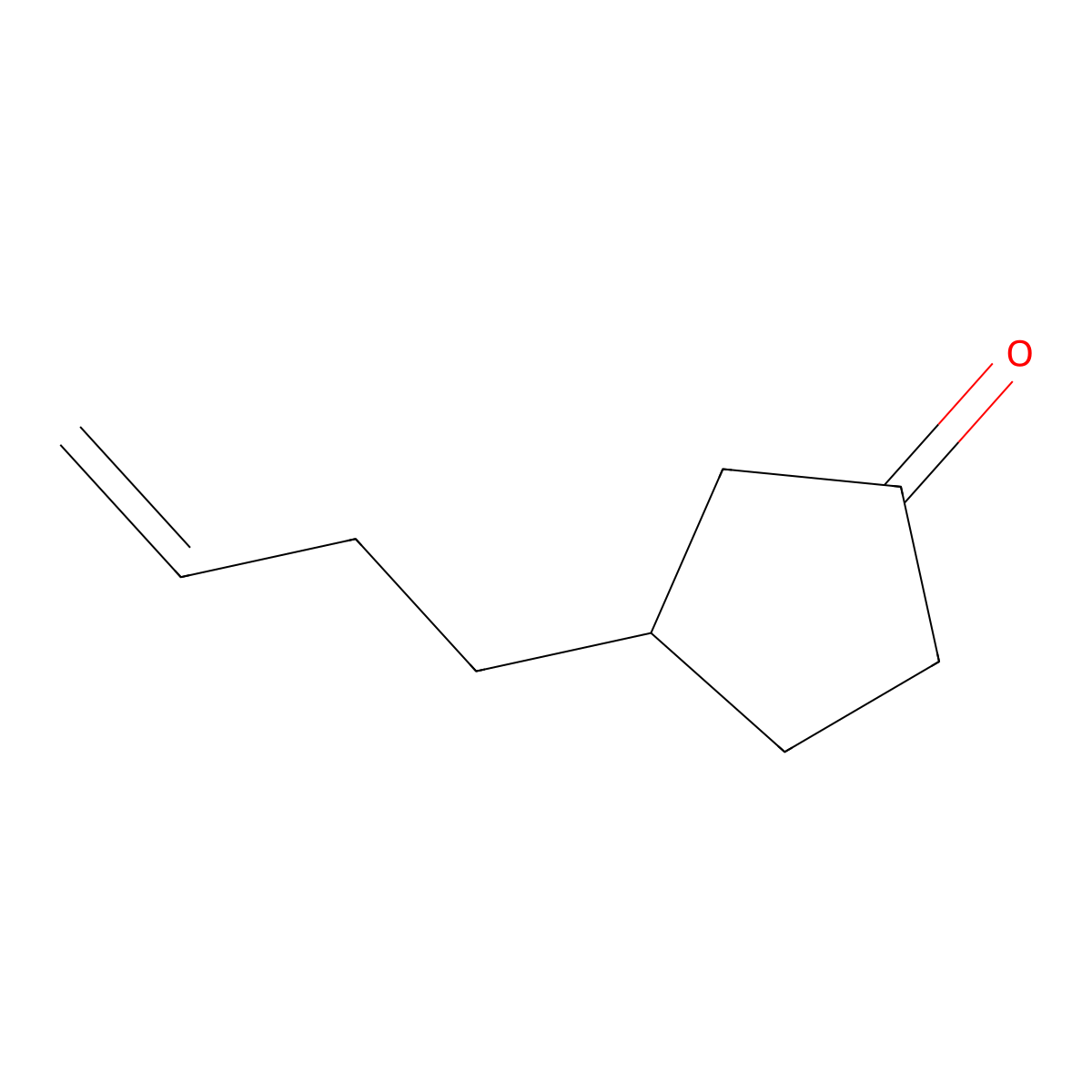 3-(3-Butenyl)cyclopentanone molecular structure, CAS 22628-91-7