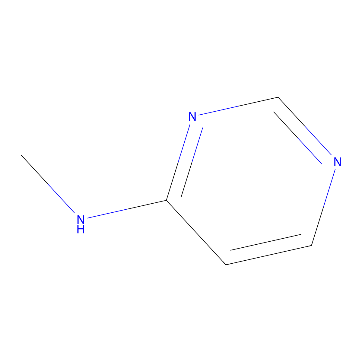 N-methylpyrimidin-4-amine molecular structure, CAS 22632-10-6