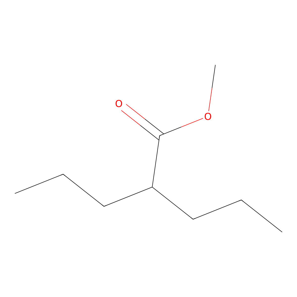 Pentanoic acid, 2-propyl-, methyl ester molecular structure, CAS 22632-59-3