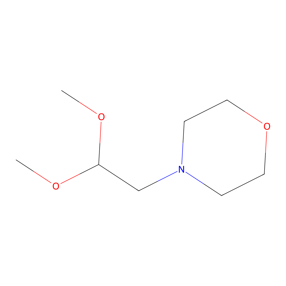 4-(2,2-Dimethoxyethyl)morpholine molecular structure, CAS 22633-57-4
