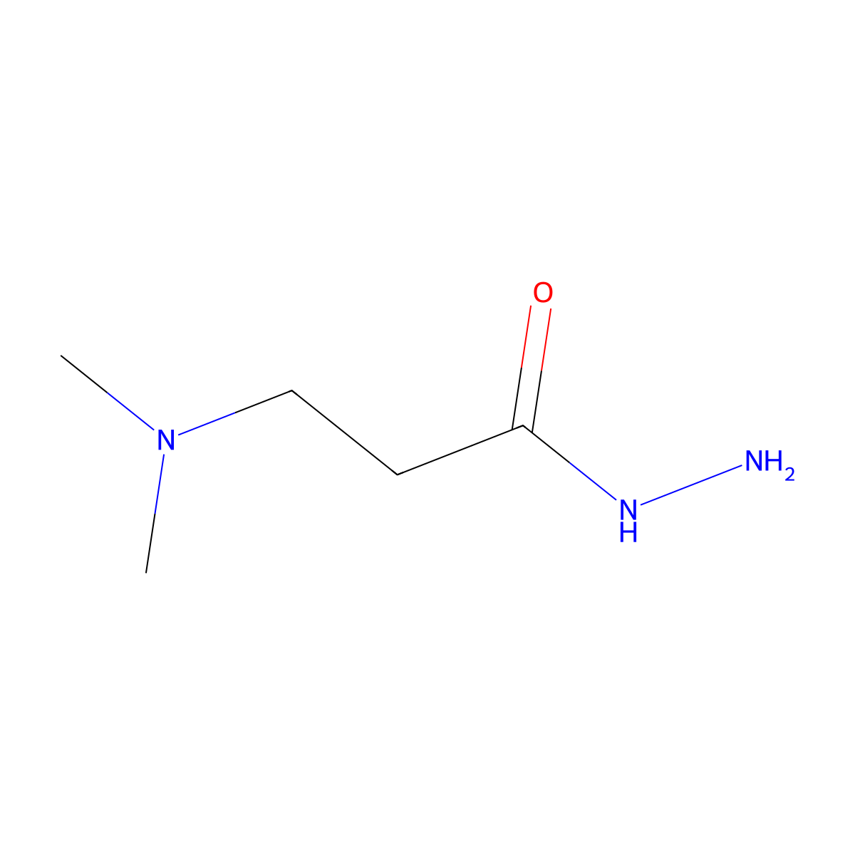3-(Dimethylamino)propanehydrazide molecular structure, CAS 22636-79-9