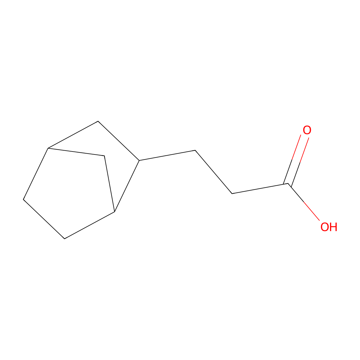 3-(2-Norbornyl)propionic acid molecular structure, CAS 22637-41-8