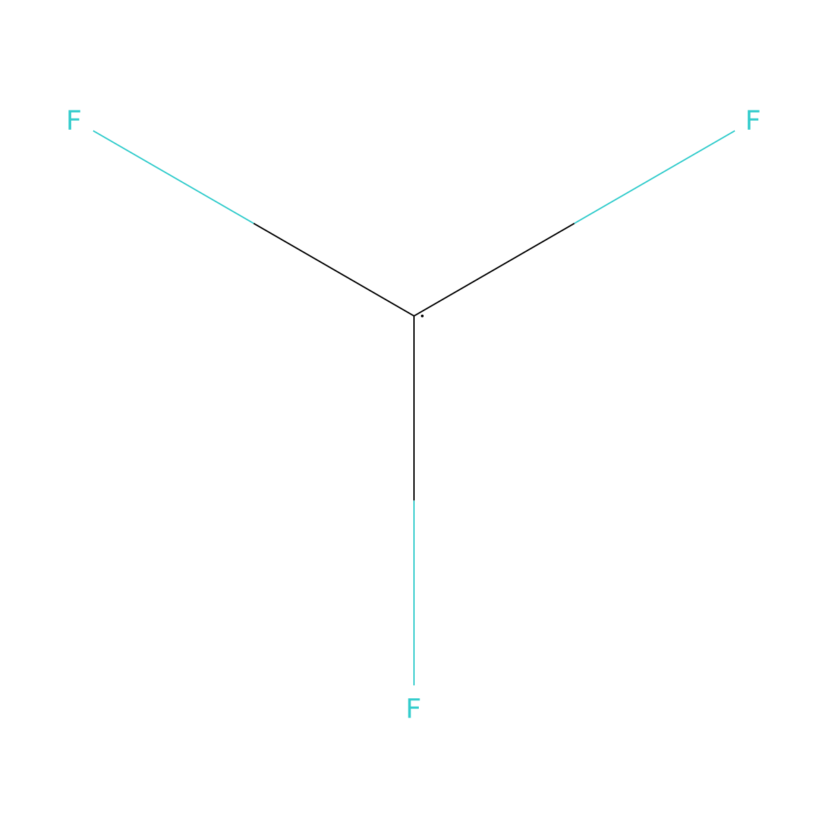 Trifluoromethyl molecular structure, CAS 2264-21-3