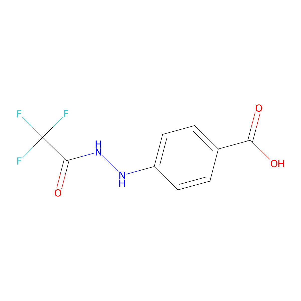 4-[2-(Trifluoroacetyl)hydrazino]benzoic acid molecular structure, CAS 226412-59-5