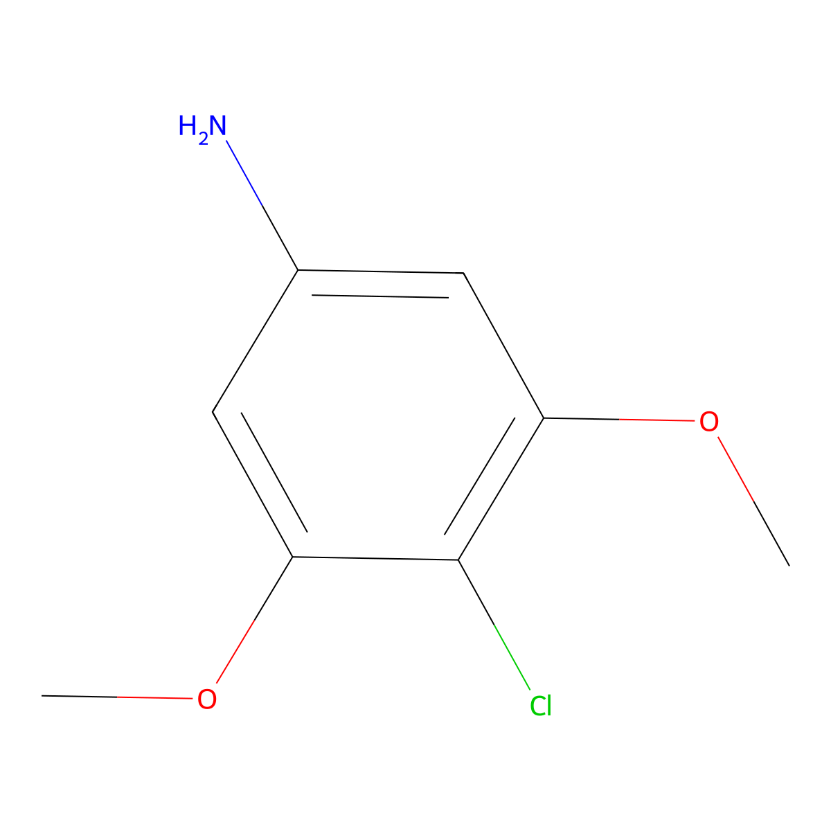 4-Chloro-3,5-dimethoxybenzenamine molecular structure, CAS 226419-21-2