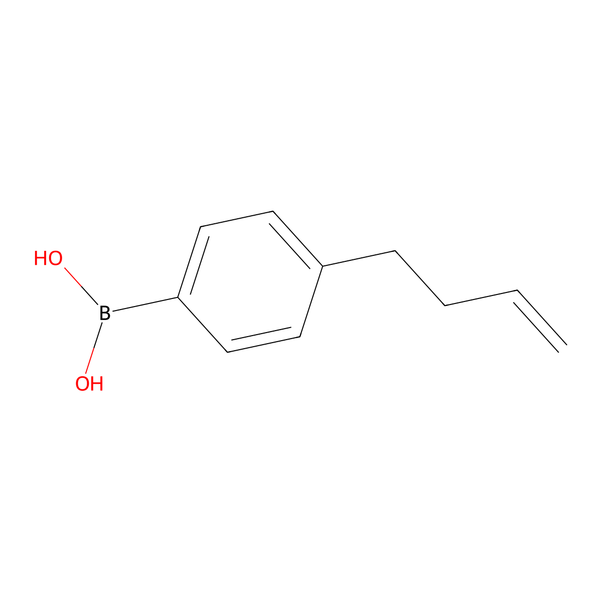 (4-(But-3-en-1-yl)phenyl)boronic acid molecular structure, CAS 226422-89-5