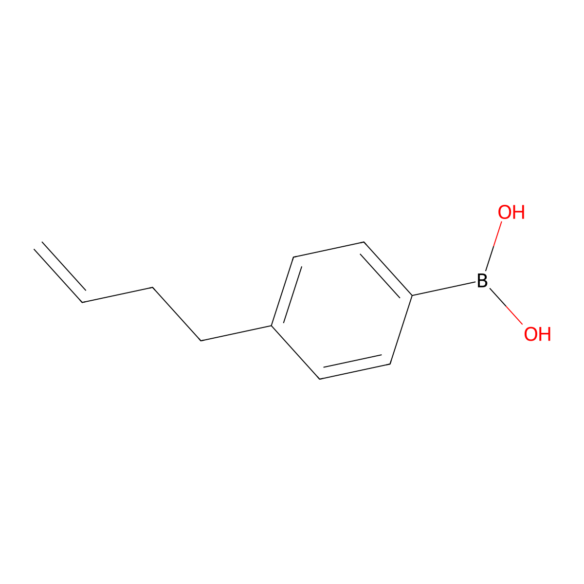(4-(But-3-en-1-yl)phenyl)boronic acid molecular structure, CAS 226422-89-5