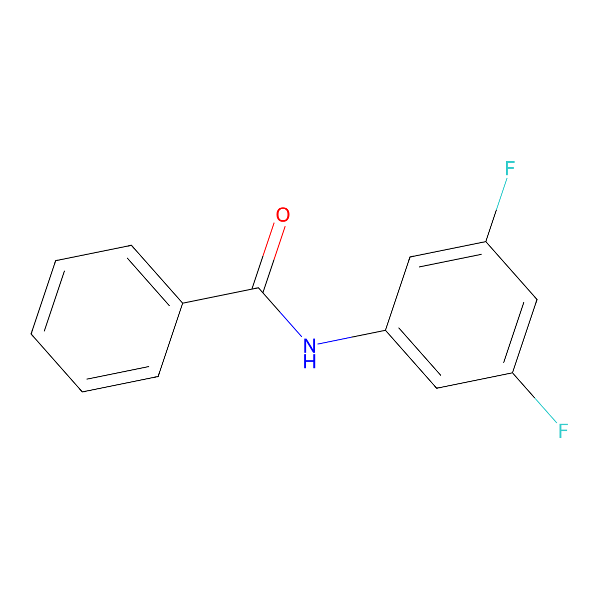N-(3,5-difluorophenyl)benzamide molecular structure, CAS 226425-08-7