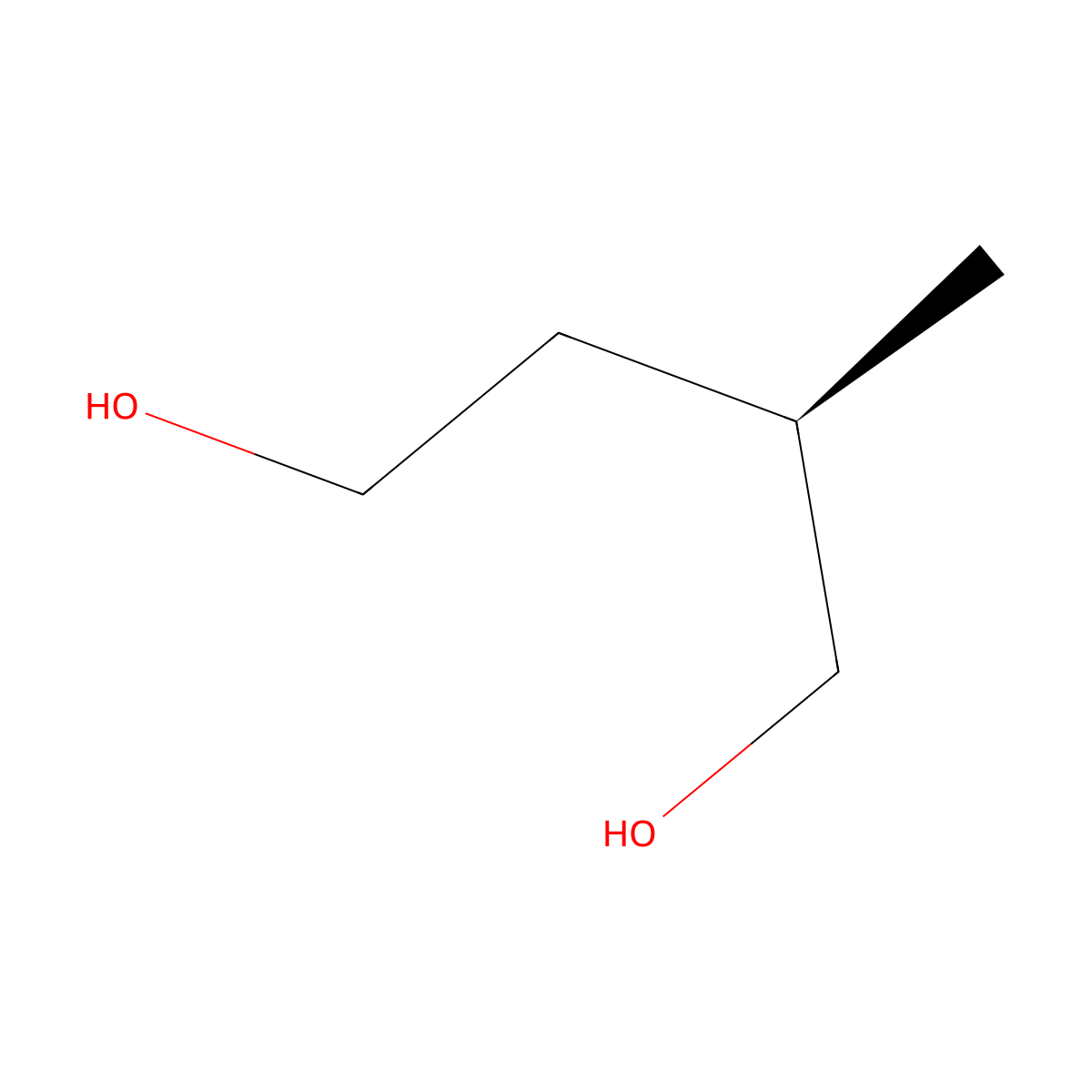 (2R)-2-Methyl-1,4-butanediol molecular structure, CAS 22644-28-6