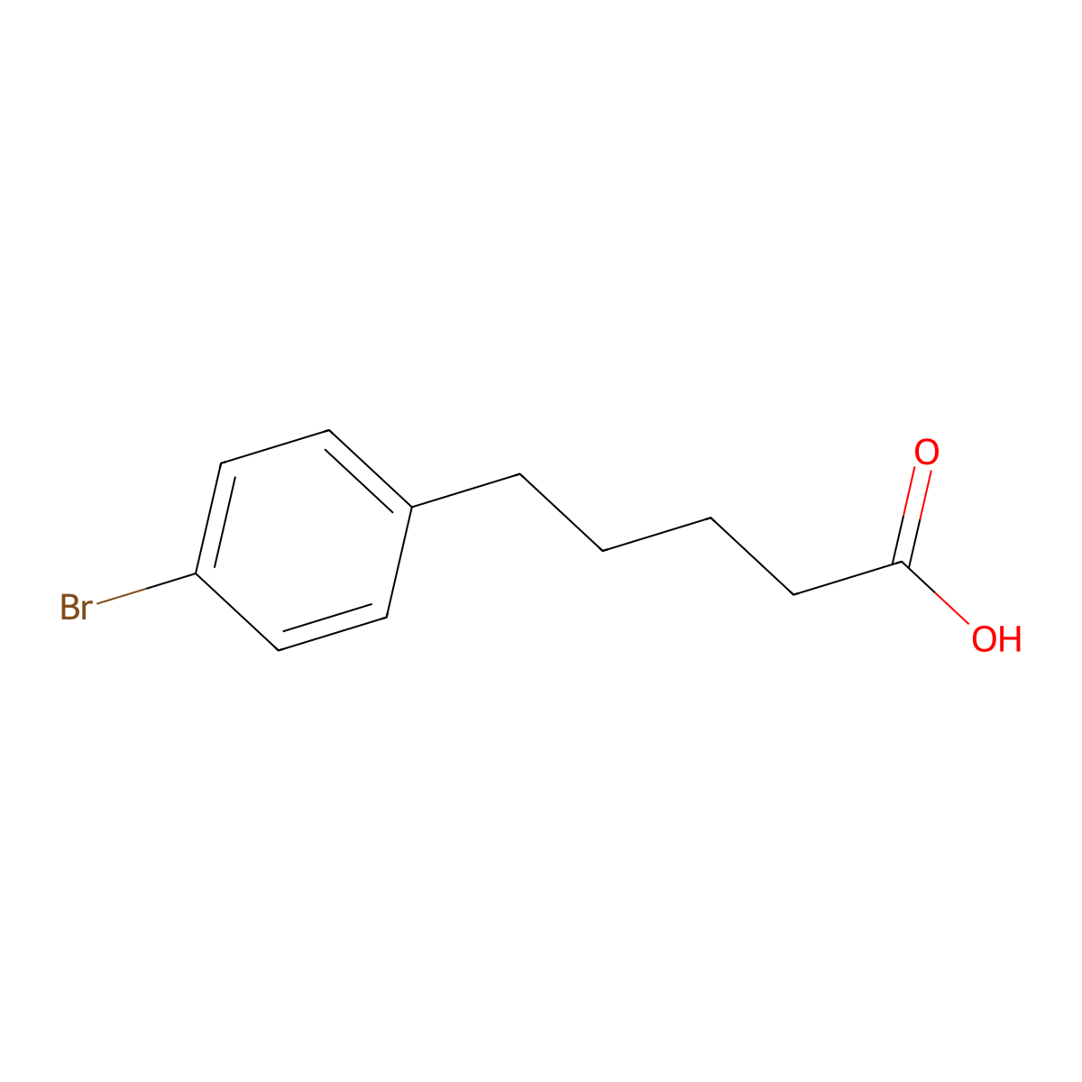 5-(4-Bromophenyl)pentanoic acid molecular structure, CAS 22647-95-6
