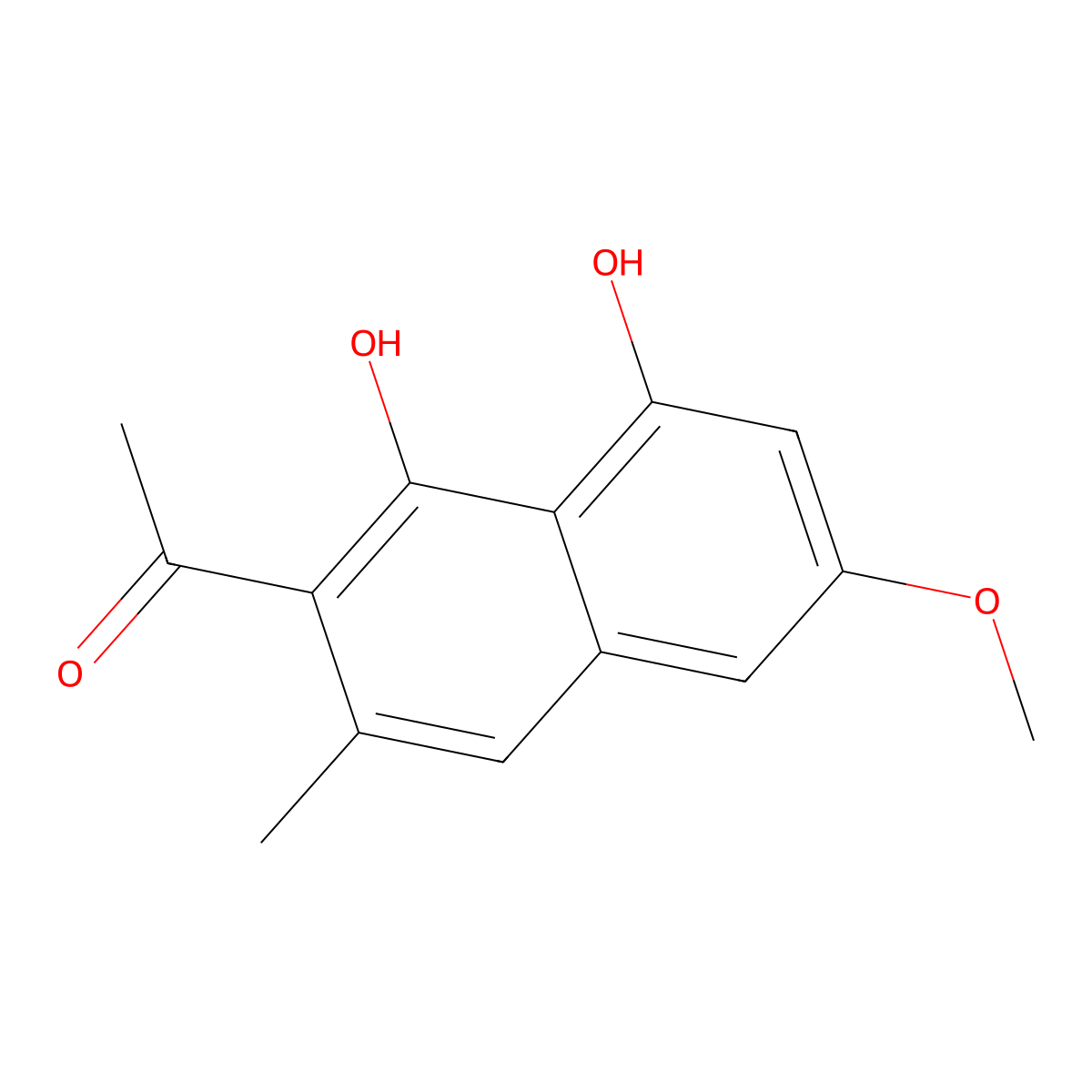 Torachrysone molecular structure, CAS 22649-04-3