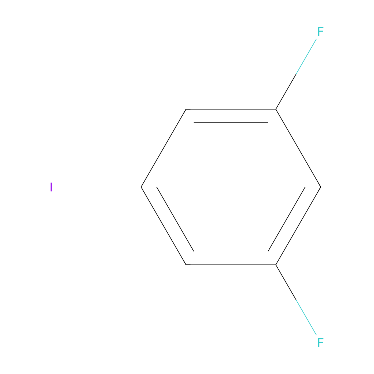 1,3-Difluoro-5-iodobenzene molecular structure, CAS 2265-91-0