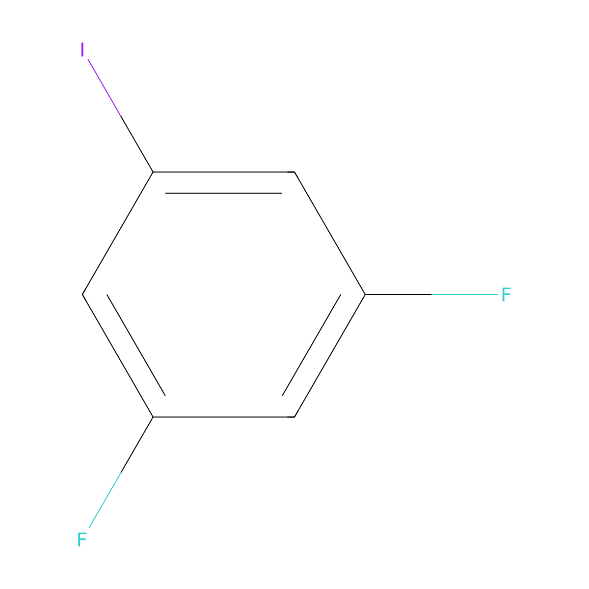 1,3-Difluoro-5-iodobenzene molecular structure, CAS 2265-91-0