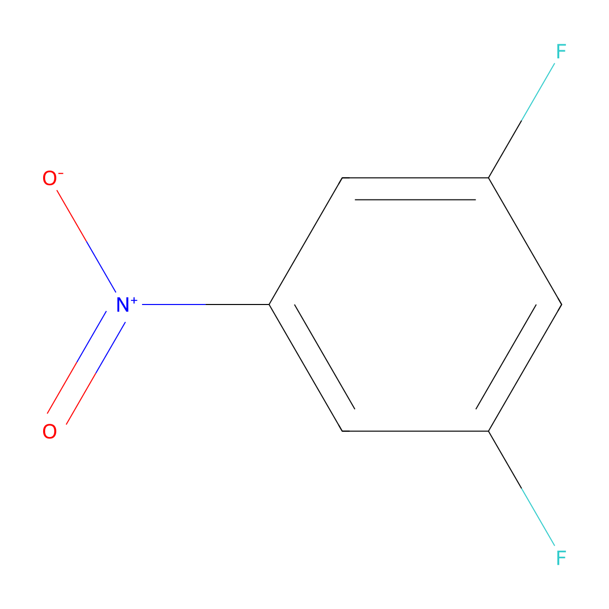 1,3-Difluoro-5-nitrobenzene molecular structure, CAS 2265-94-3
