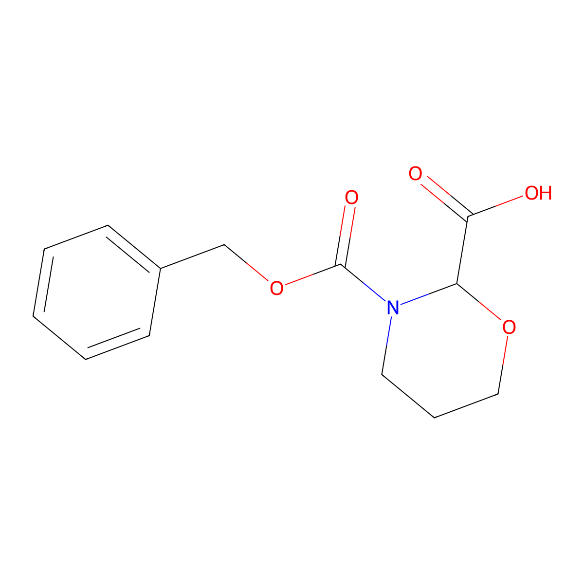 3-[(Benzyloxy)carbonyl]-1,3-oxazinane-2-carboxylic acid molecular structure, CAS 2265236-91-5