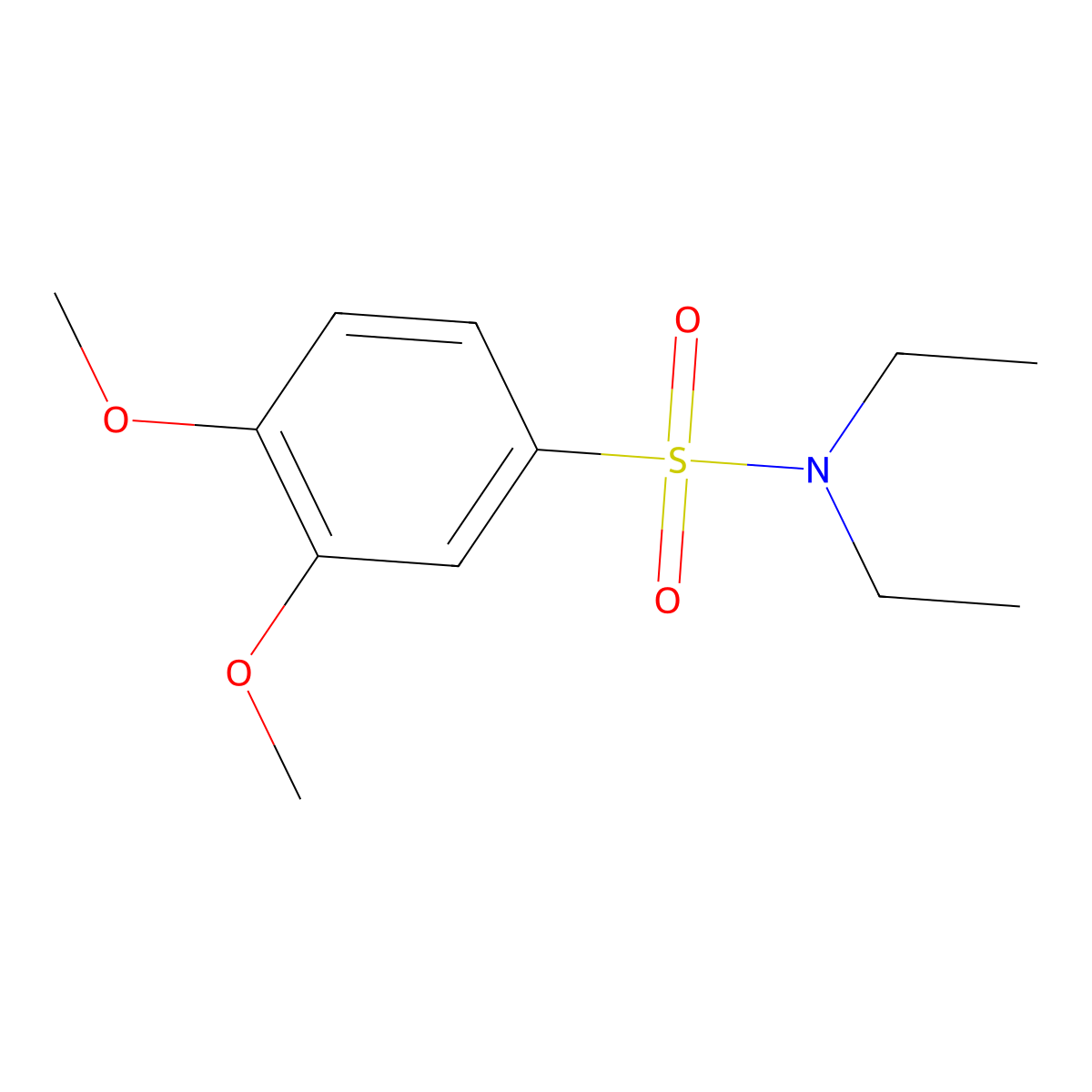 N,N-diethyl-3,4-dimethoxybenzenesulfonamide molecular structure, CAS 226544-91-8